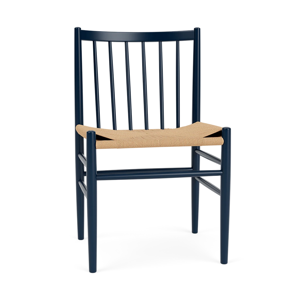 J80 - Chair - Beech - Steel Blue J80 - Chair - Beech - Steel Blue